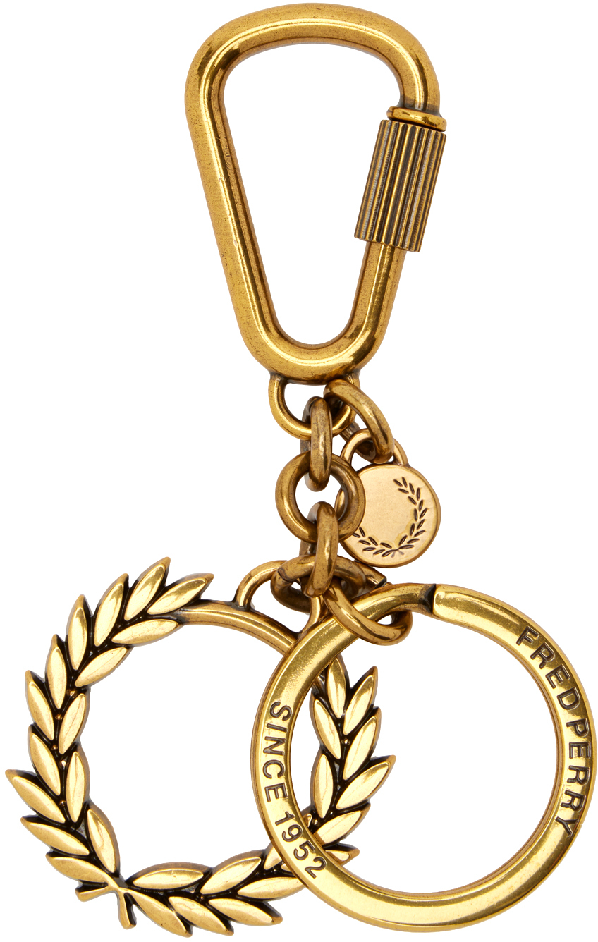 Fred Perry Gold Laurel Wreath Keychain In 480 Gold