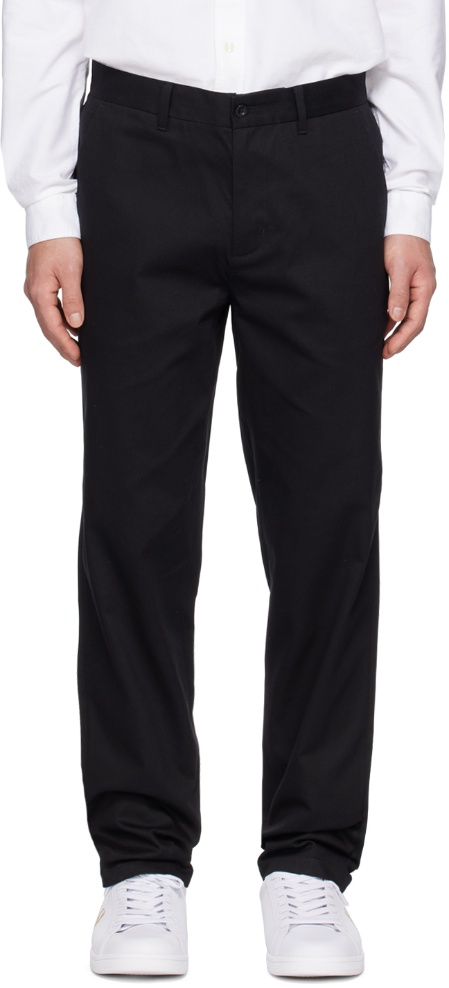 Fred Perry Black Classic Trousers In 102 Black