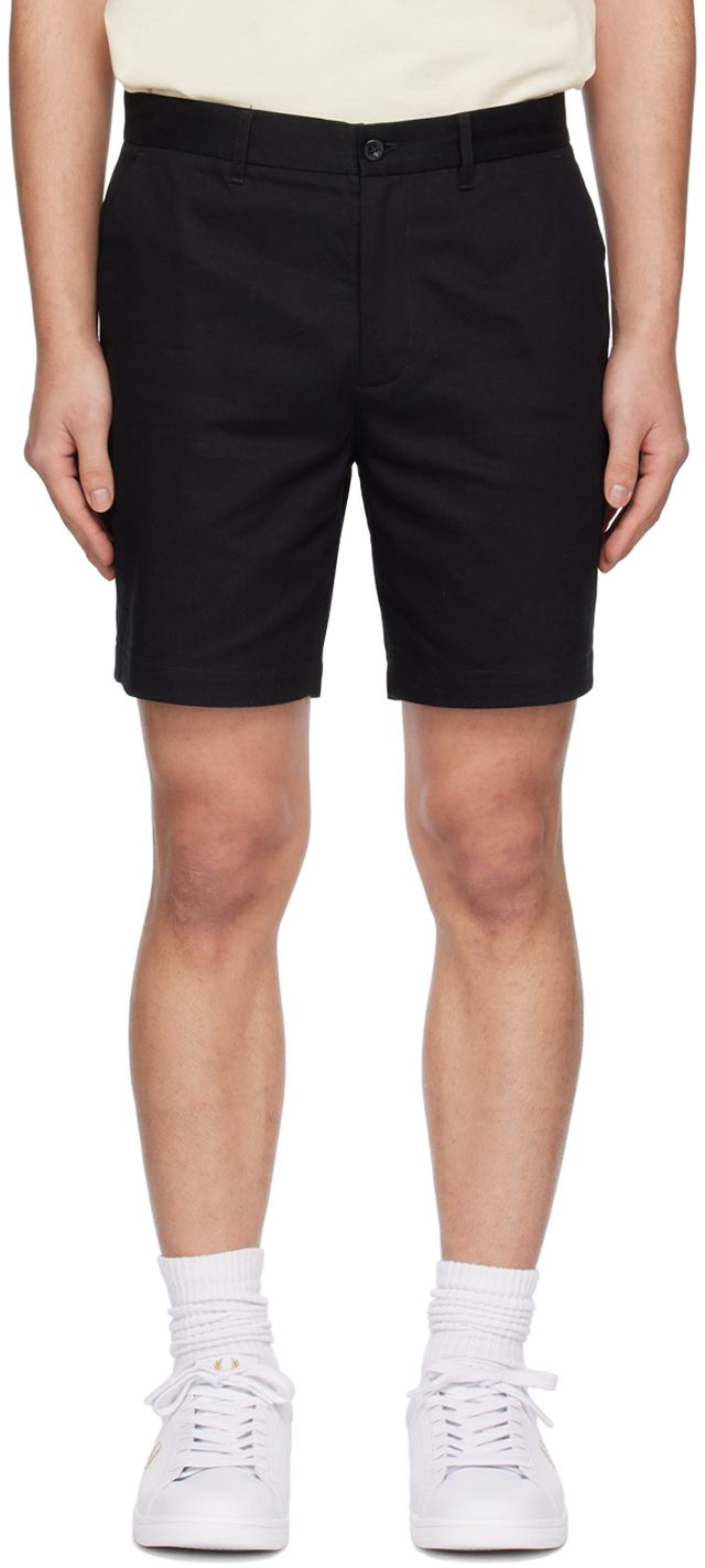 Fred Perry Black Classic Shorts In 102 Black