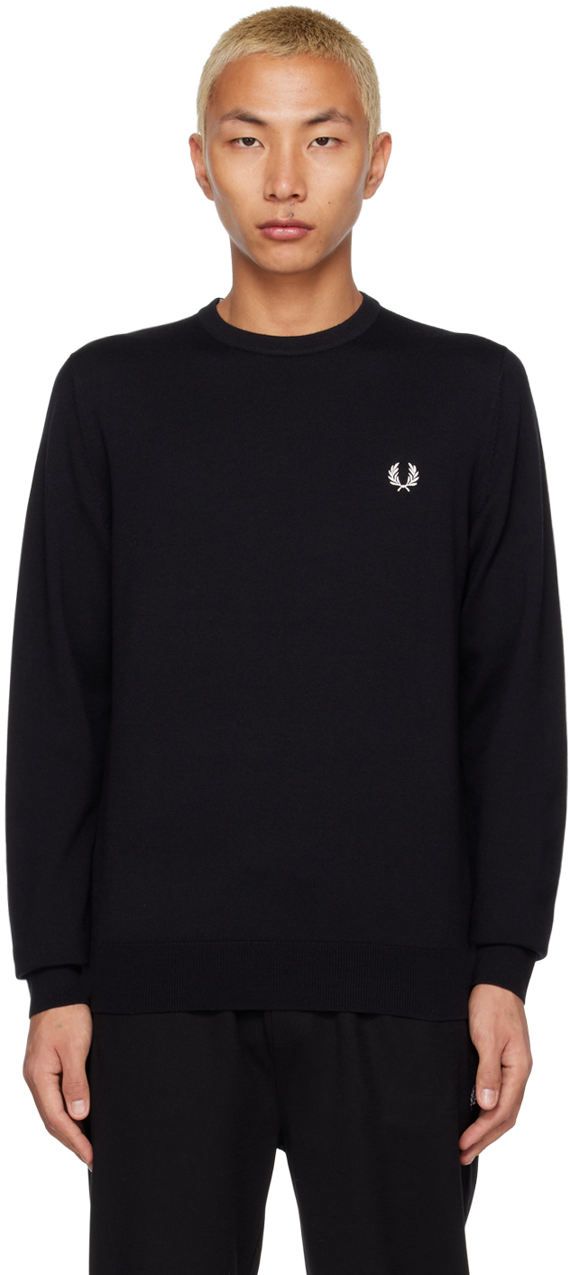 Fred Perry: Black Classic Sweater | SSENSE