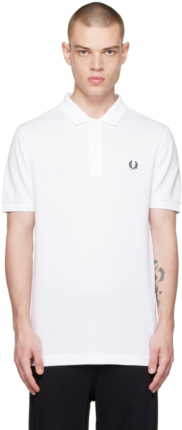 FRED PERRY WHITE M6000 POLO