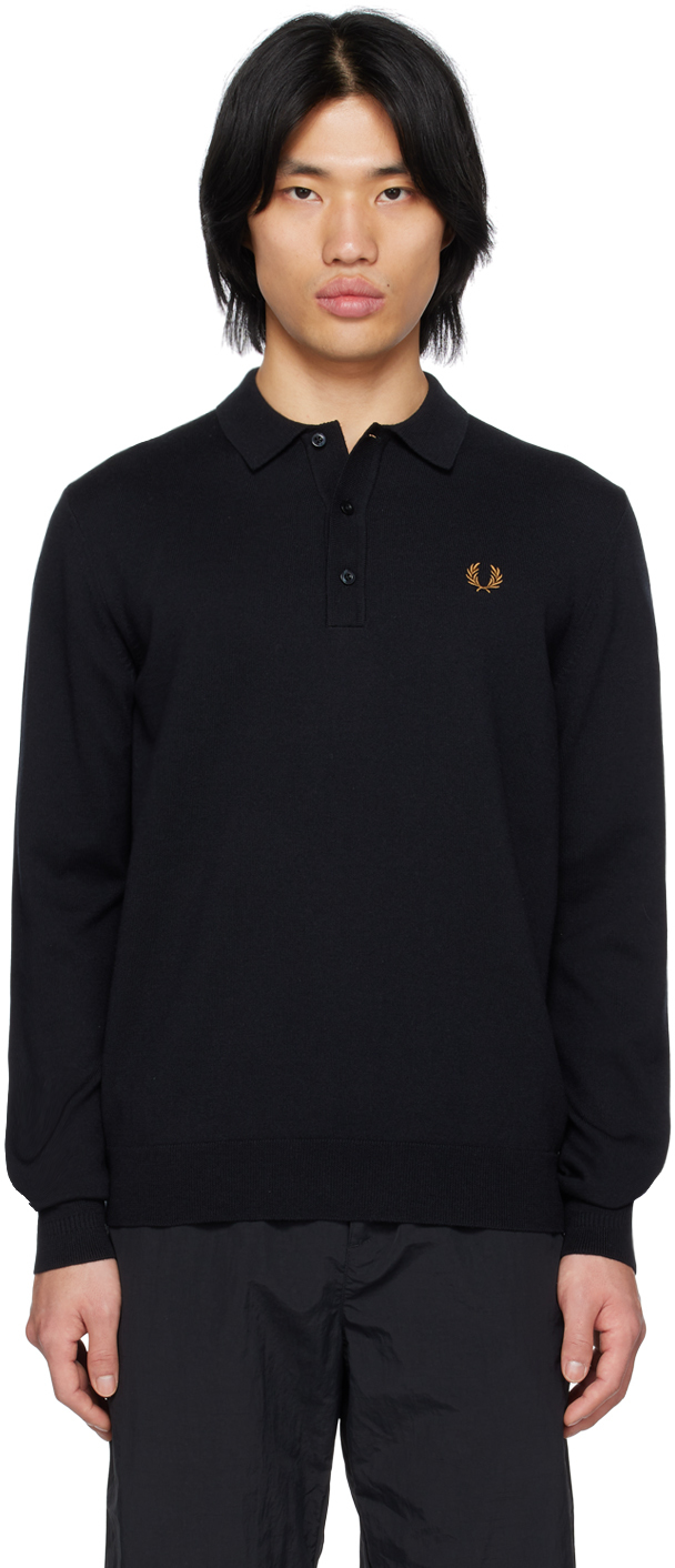 Fred Perry Black Classic Polo In 184 Black