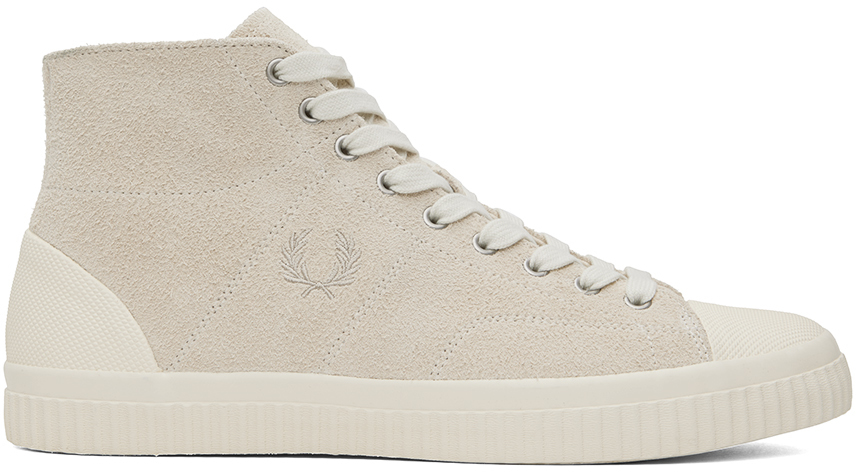 Fred Perry Off-white Hughes Sneakers In 560 Ecru