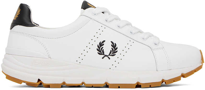 Fred Perry White B723 Sneakers In 200 White