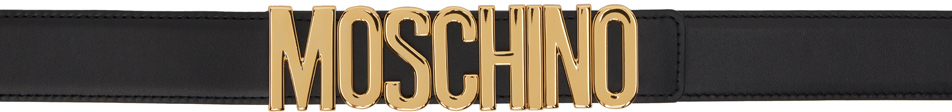 Moschino Belt With Python Print In A0555 Black