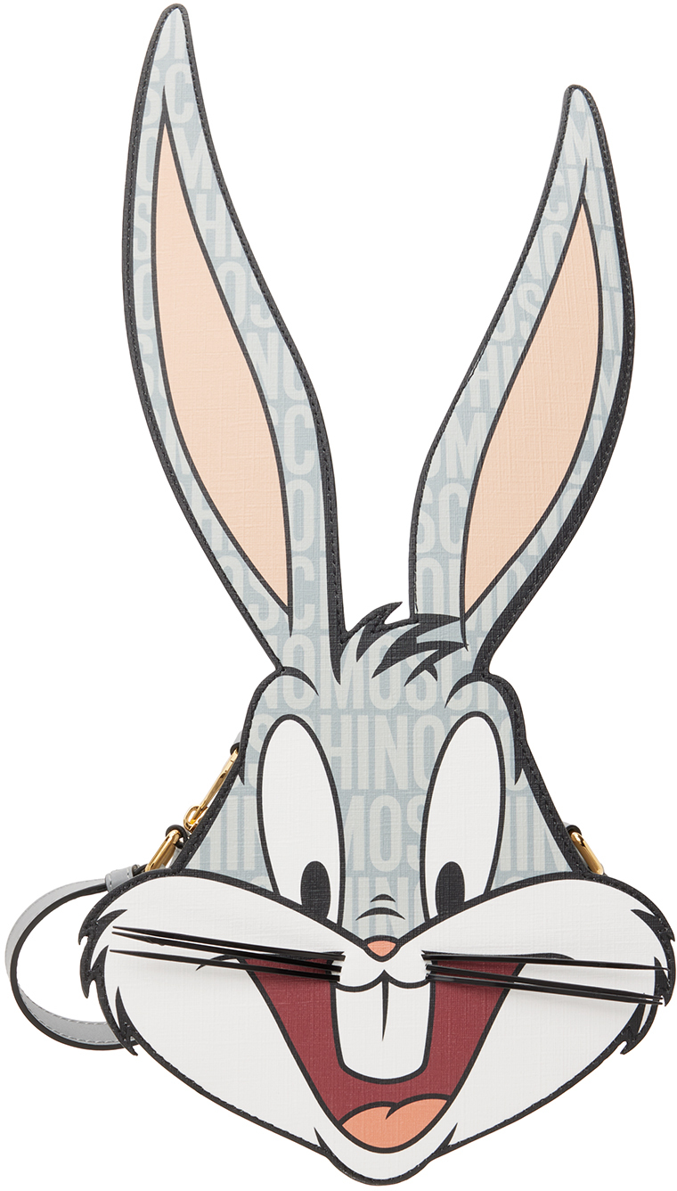 Moschino Gray Lunar New Year Bugs Bunny Bag