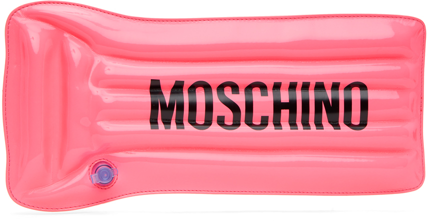 Moschino Pink Inflatable Mattress Pouch In A2206 Fantasy Print