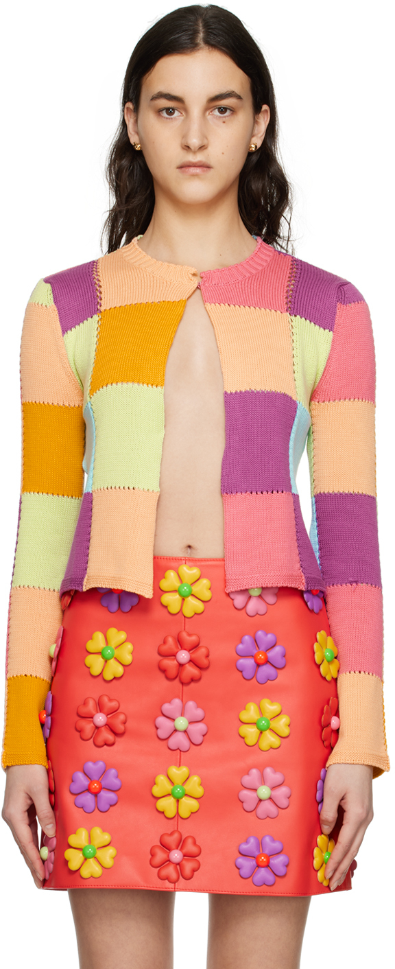 Moschino Multicolor Patchwork Jacket In A0888