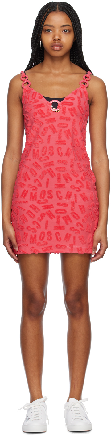 Moschino Pink O-ring Cover Up Dress In 0213 Fucsia