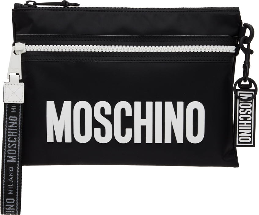Moschino Black Logo Pouch