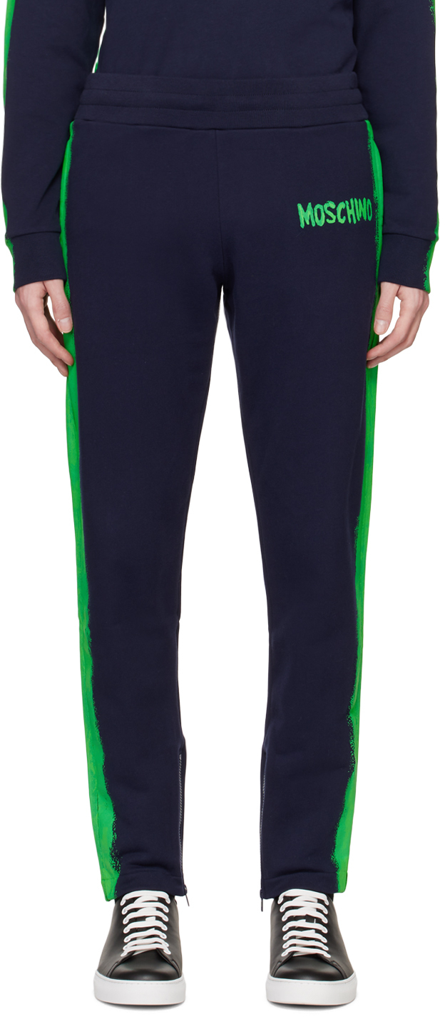 Moschino Navy Painted Lounge Pants