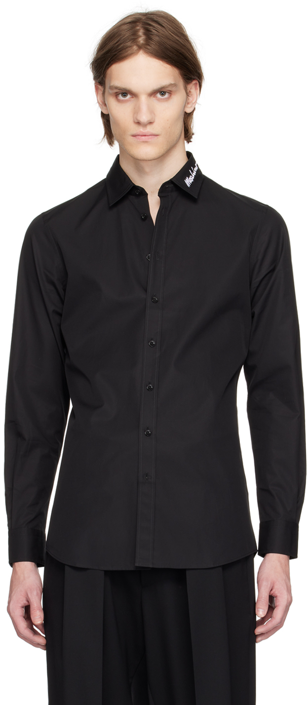 Moschino Black Embroidered Shirt