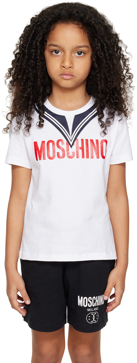 Moschino Kids' T-shirt T-shirt In Bianco