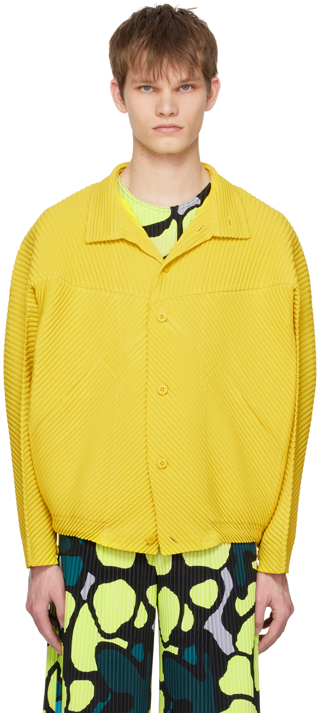 Homme Plissé Issey Miyake Yellow Monthly Color March Jacket