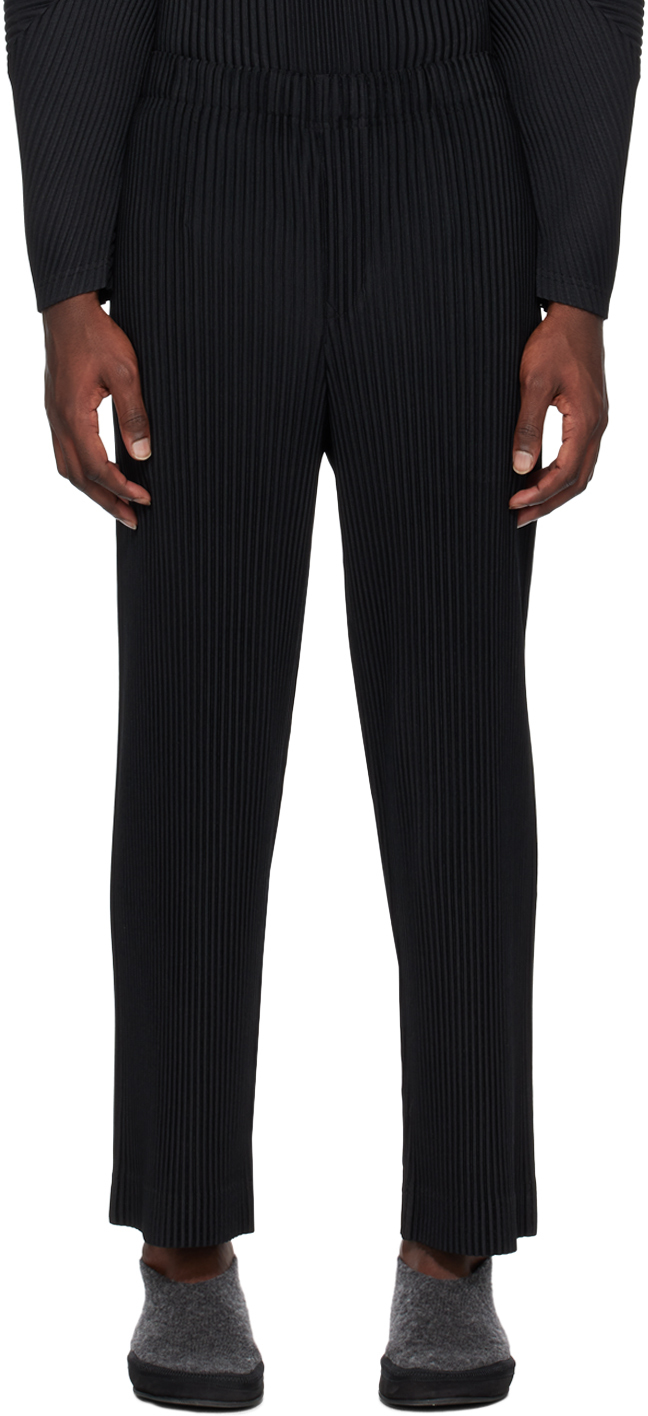 Black Tailored Pleats 2 Trousers