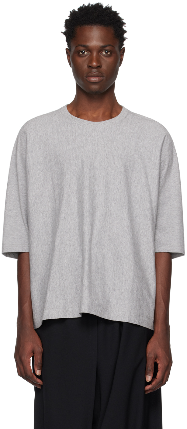 Issey Miyake Gray Release-t T-shirt In 12-gray
