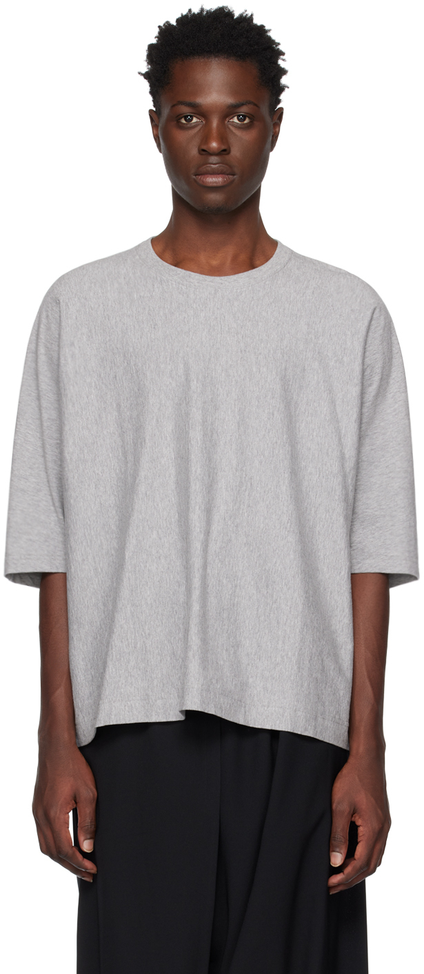 HOMME PLISSÉ ISSEY MIYAKE: Gray Release-T T-Shirt | SSENSE