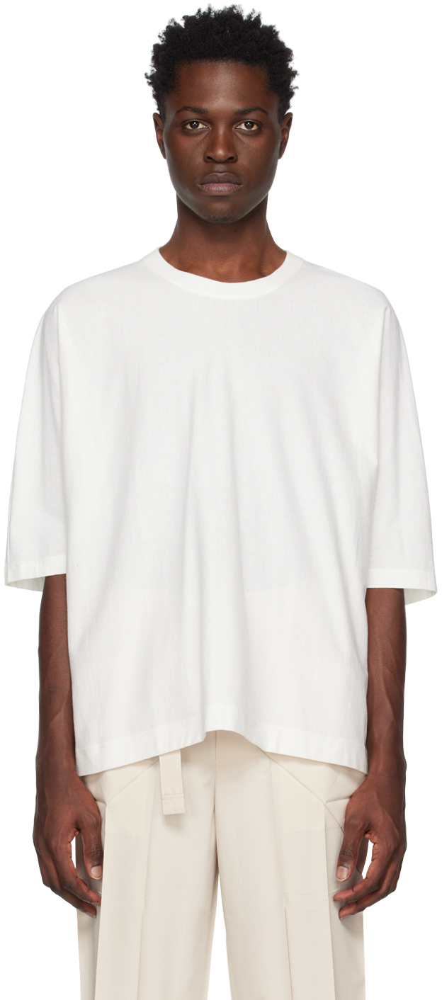 Homme Plissé Issey Miyake: ホワイト Release-T Tシャツ | SSENSE 日本