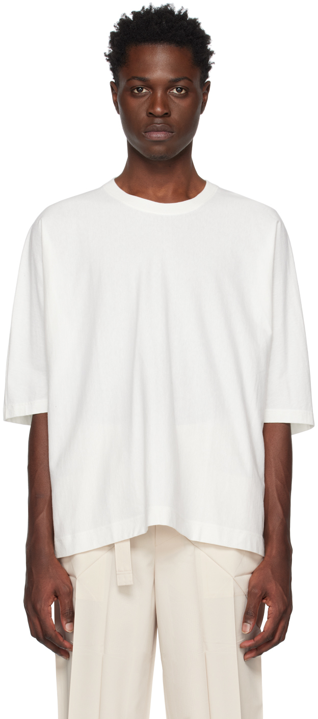 Issey Miyake White Release-t T-shirt In Weiss