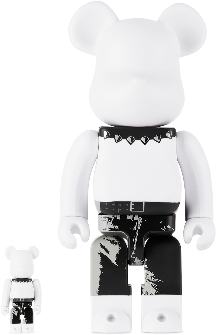 White The Rolling Stones Sticky Fingers 100％ & 400% Bearbrick by