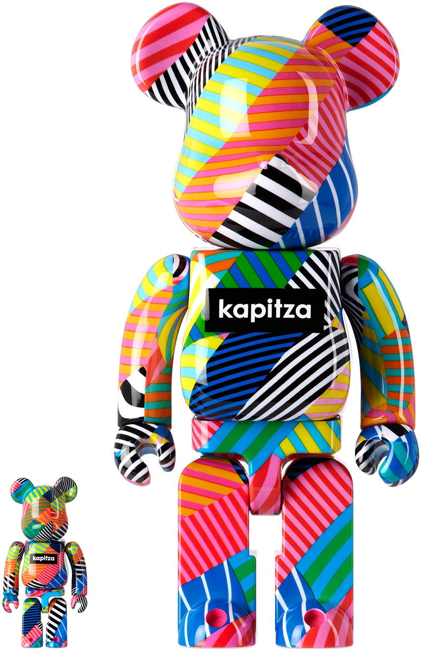 Multicolor Kapitza 100% & 400% Bearbrick by MEDICOM TOY | SSENSE