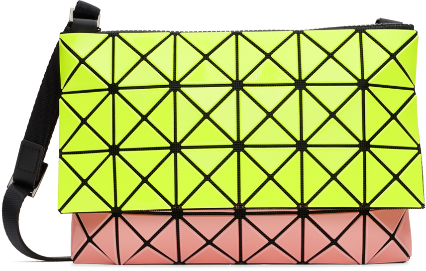 Bao Bao Issey Miyake: Yellow & Pink Prism Kangaroo Crossbody Bag