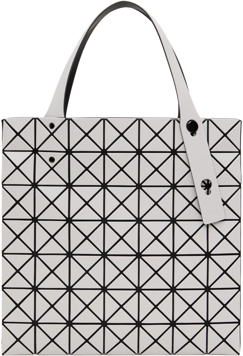 BAO BAO ISSEY MIYAKE: Gray Prism Tote | SSENSE Canada