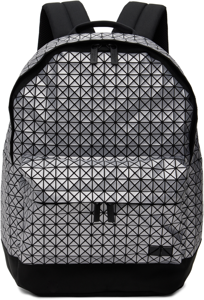 Bao Bao Issey Miyake Silver Daypack Backpack SSENSE Canada