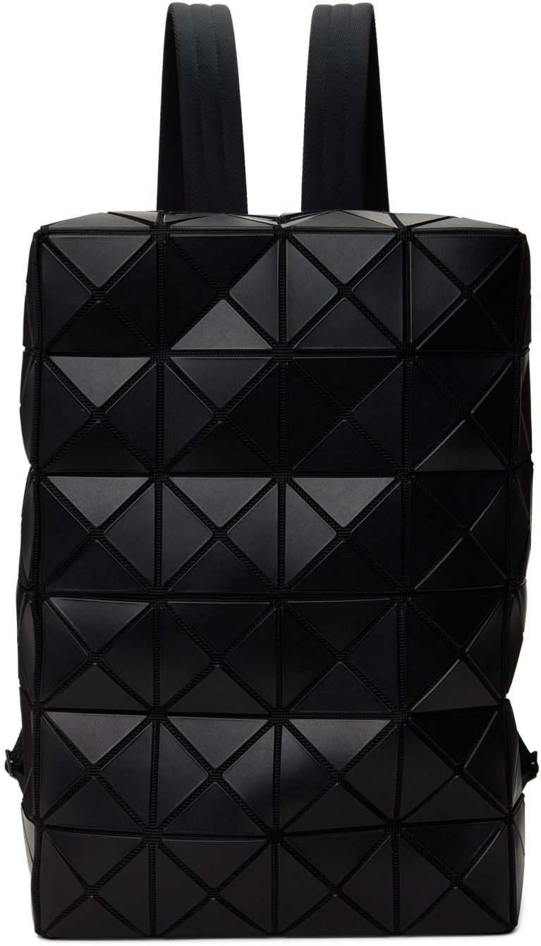 Black Cuboid Backpack In 16-matte Black