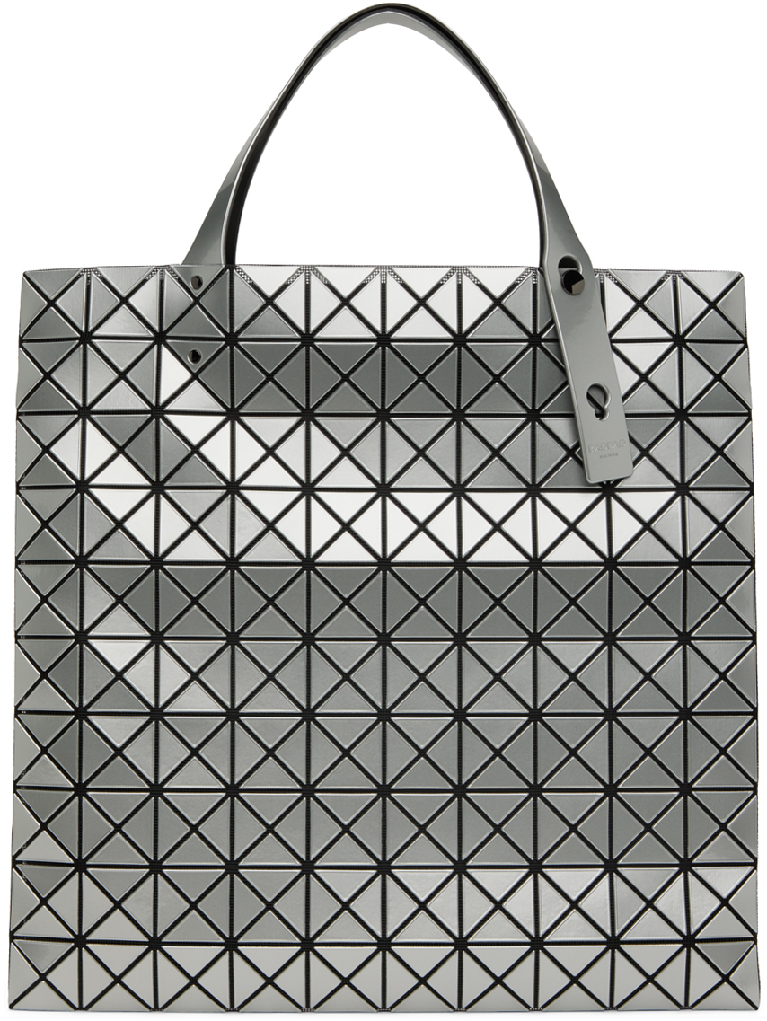 Bao Bao Issey Miyake Silver Prism Tote In 91-silver