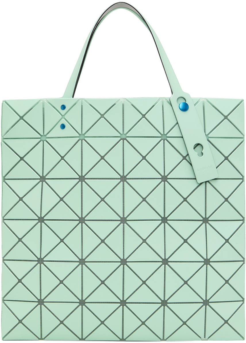 Green Lucent One-Tone Tote by Bao Bao Issey Miyake on Sale