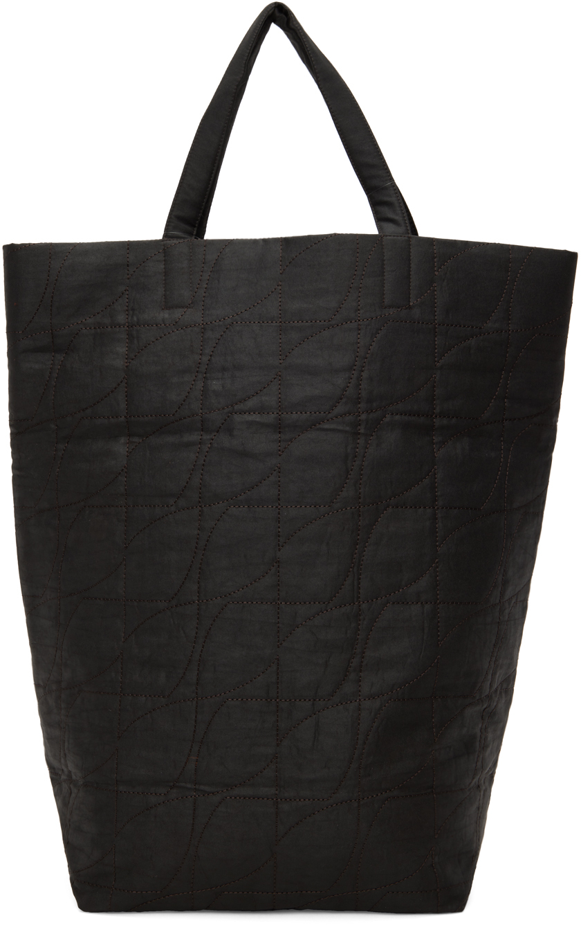 SSENSE Canada Exclusive Brown Quilted Mud-Dyed Tote by UMBER POSTPAST ...