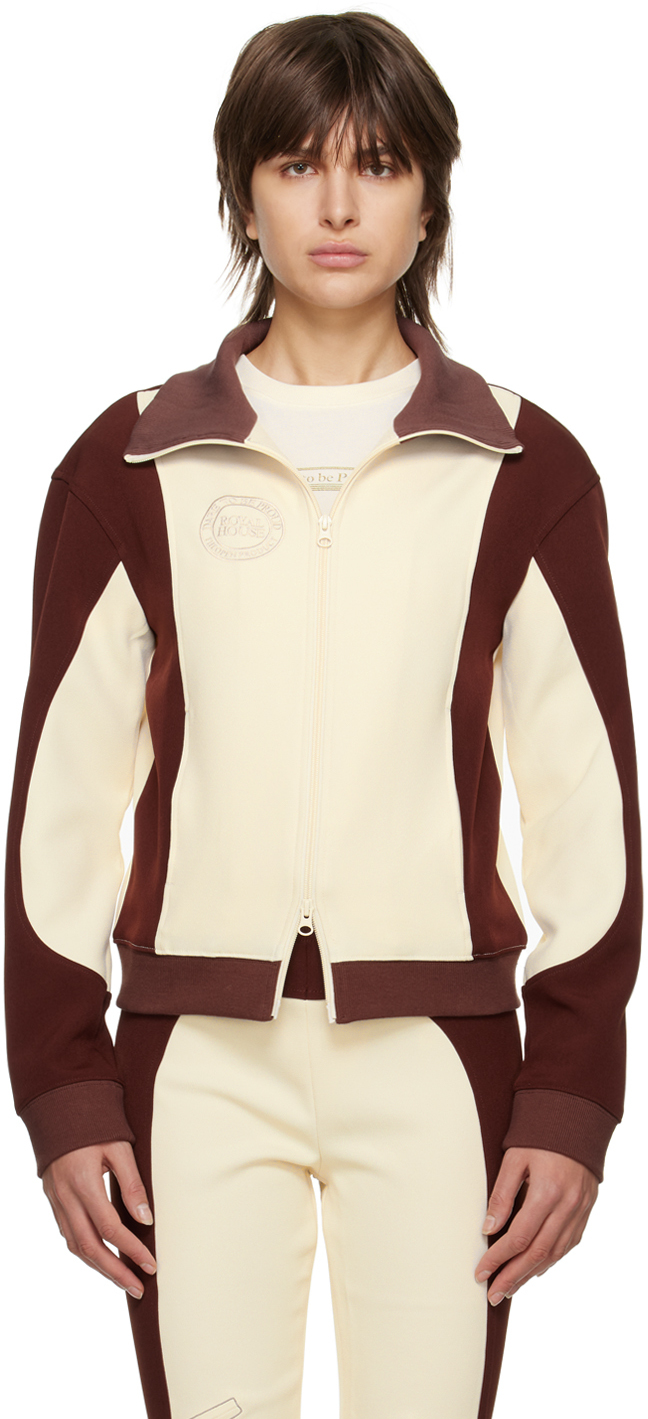 Theopen Product Brown Paneled Track Jacket In Red | ModeSens