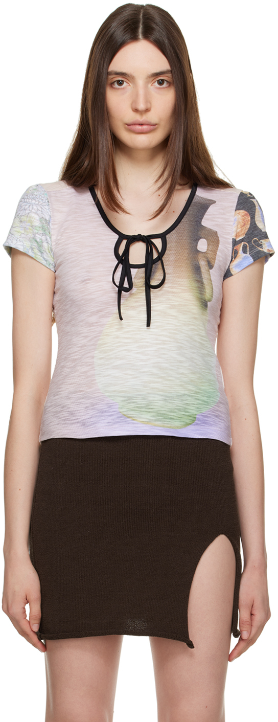 Theopen Product Multicolor Vase Collage T-shirt In Multi Multi