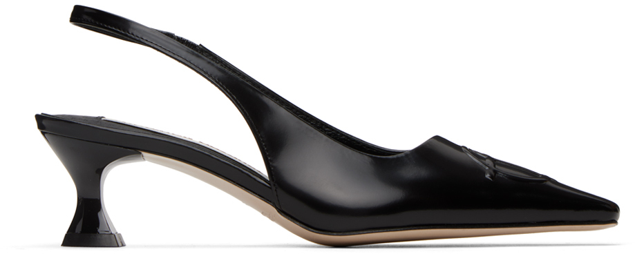 Theopen Product Black Slingback Heels