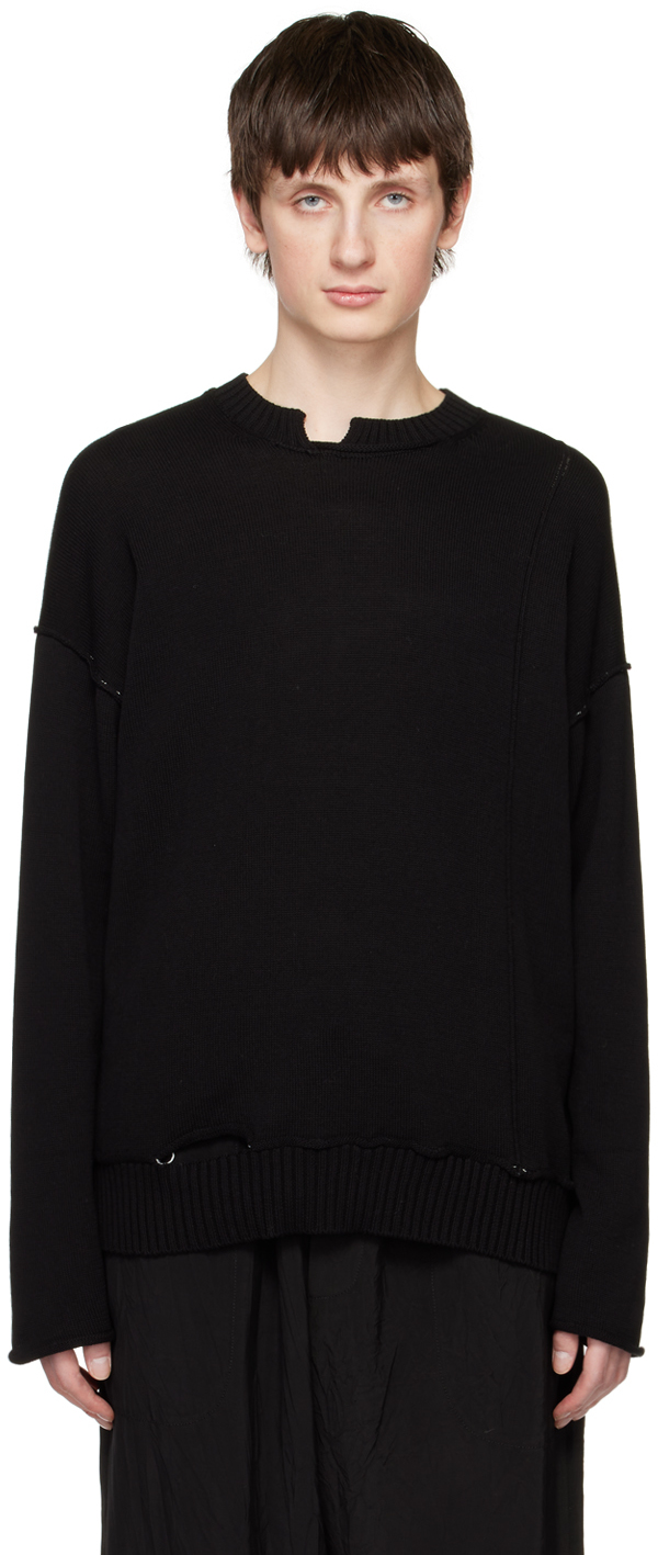 Isabel Benenato: Black Cutout Sweater | SSENSE