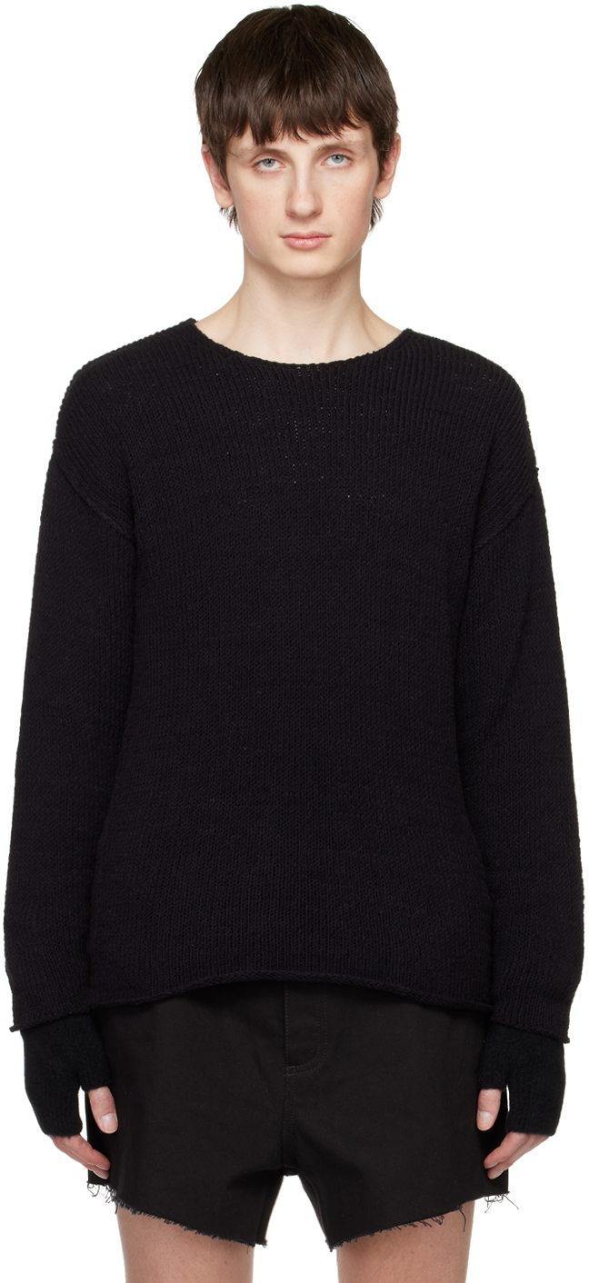 Black Round Neck Sweater
