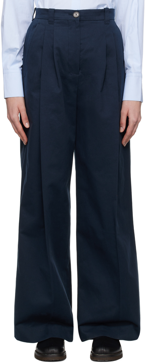Mark Kenly Domino Tan Navy Pemina Trousers