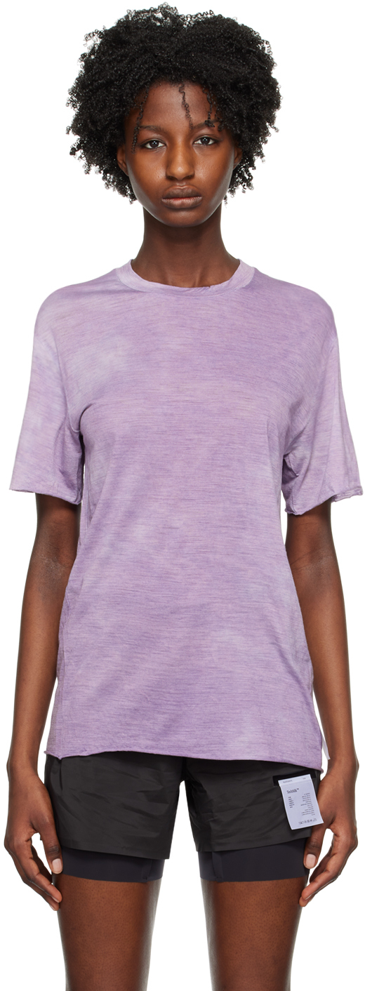 Bevæger sig Drik vand spænding Purple Faded T-Shirt by Satisfy on Sale