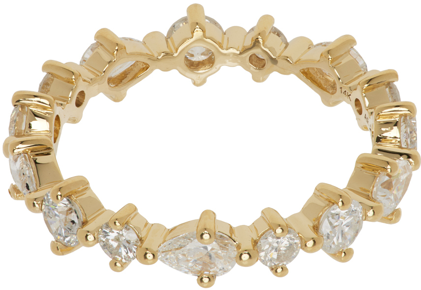 Adina Reyter Gold Diamond Premier Amigos Eternity Ring In Gold/1.33 Ct