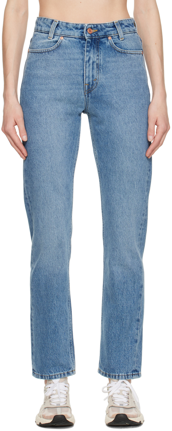 BITE: Blue Signature Straight Jeans | SSENSE