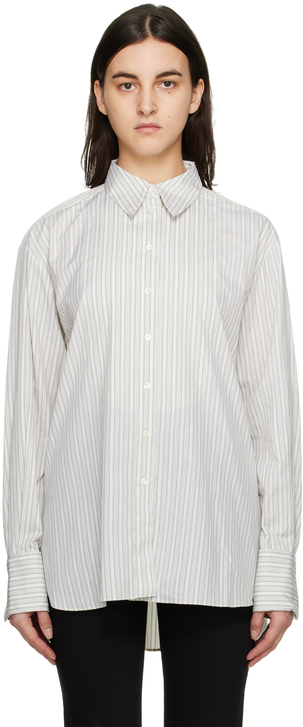 BITE Off-White Striped Shirt
