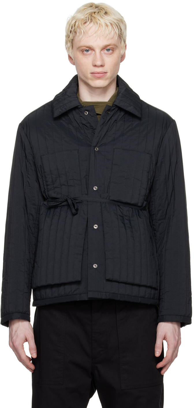 Black Quilted Jacket by Craig Green on Sale