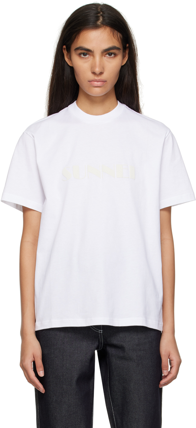 Sunnei Ssense Exclusive White T-shirt