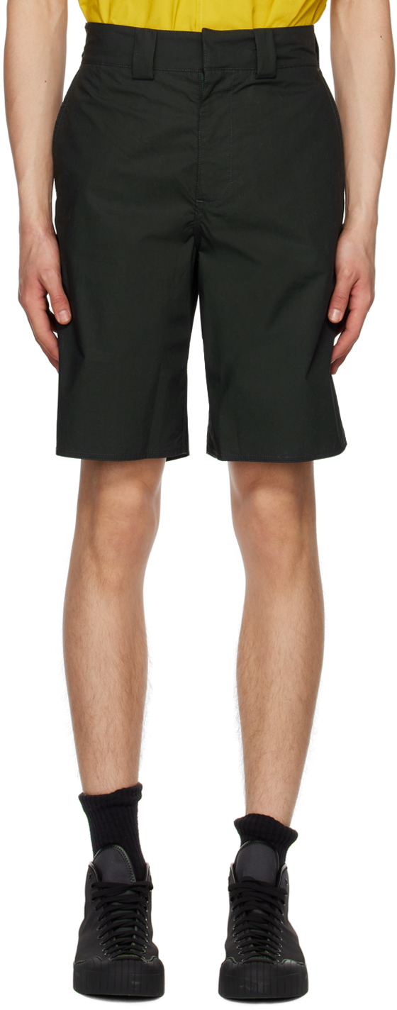 Shop Sunnei Navy Jump Shorts In Petrol Blue