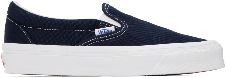 Navy OG Classic Slip-On Sneakers