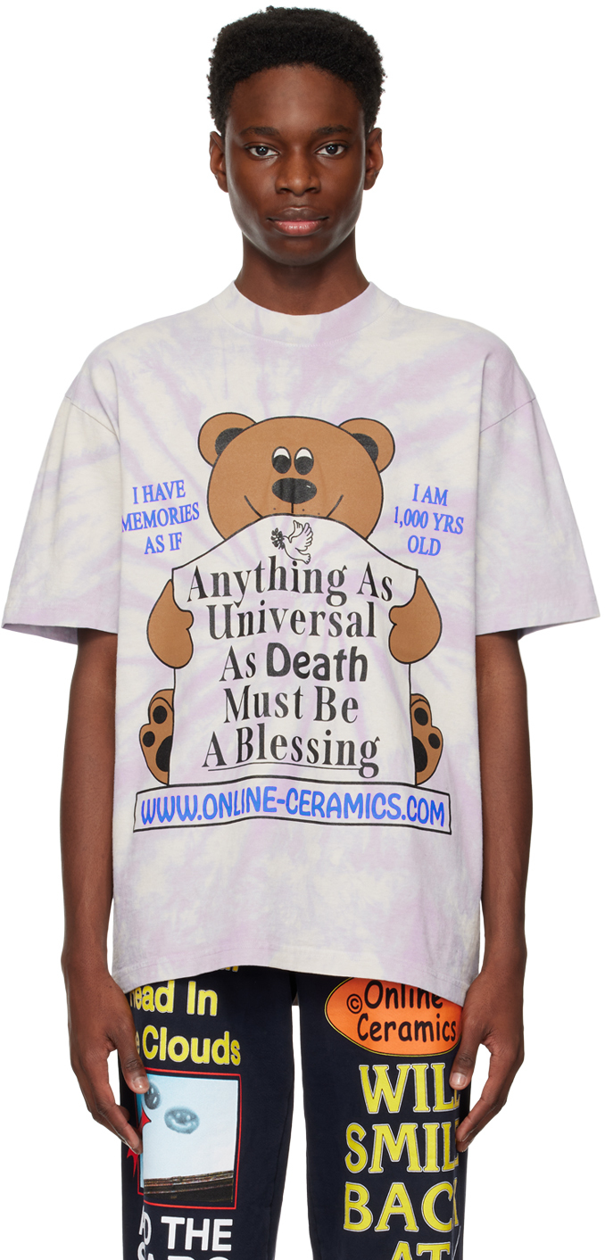 Ssense Uomo Abbigliamento Top e t-shirt Top Multicolor Waving Bear Long Sleeve T-Shirt 