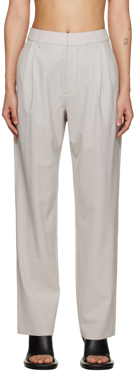 SIR.: Gray Leni Trousers | SSENSE
