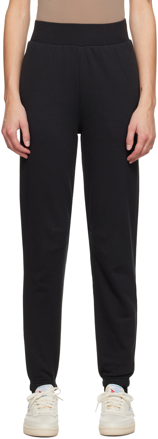 Black Embroidered Lounge Pants