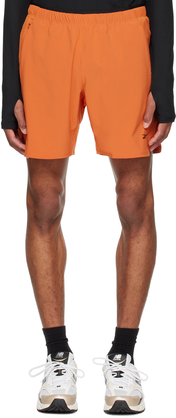 Reebok Orange Strength 3.0 Shorts In Burnt Orange S23-r